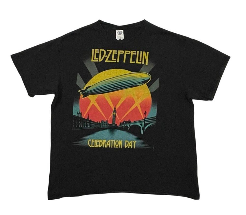 Led Zeppelin T Shirt Mens XL Black Celebration Day Plant Paige Bonham JPJ